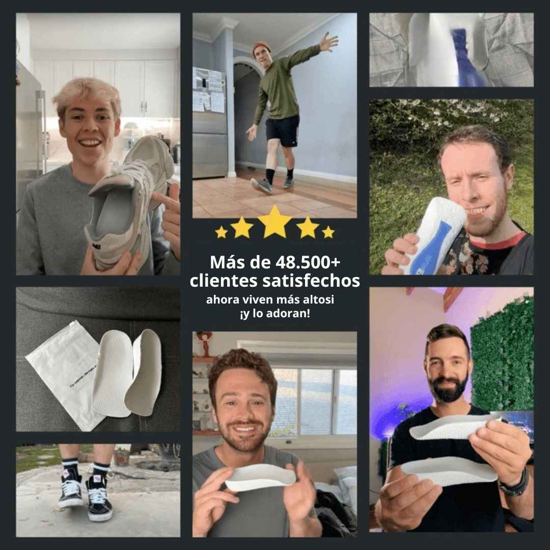 AlturaPlus™ - Plantillas Elevadoras - La altura que te faltaba, la confianza que esperabas