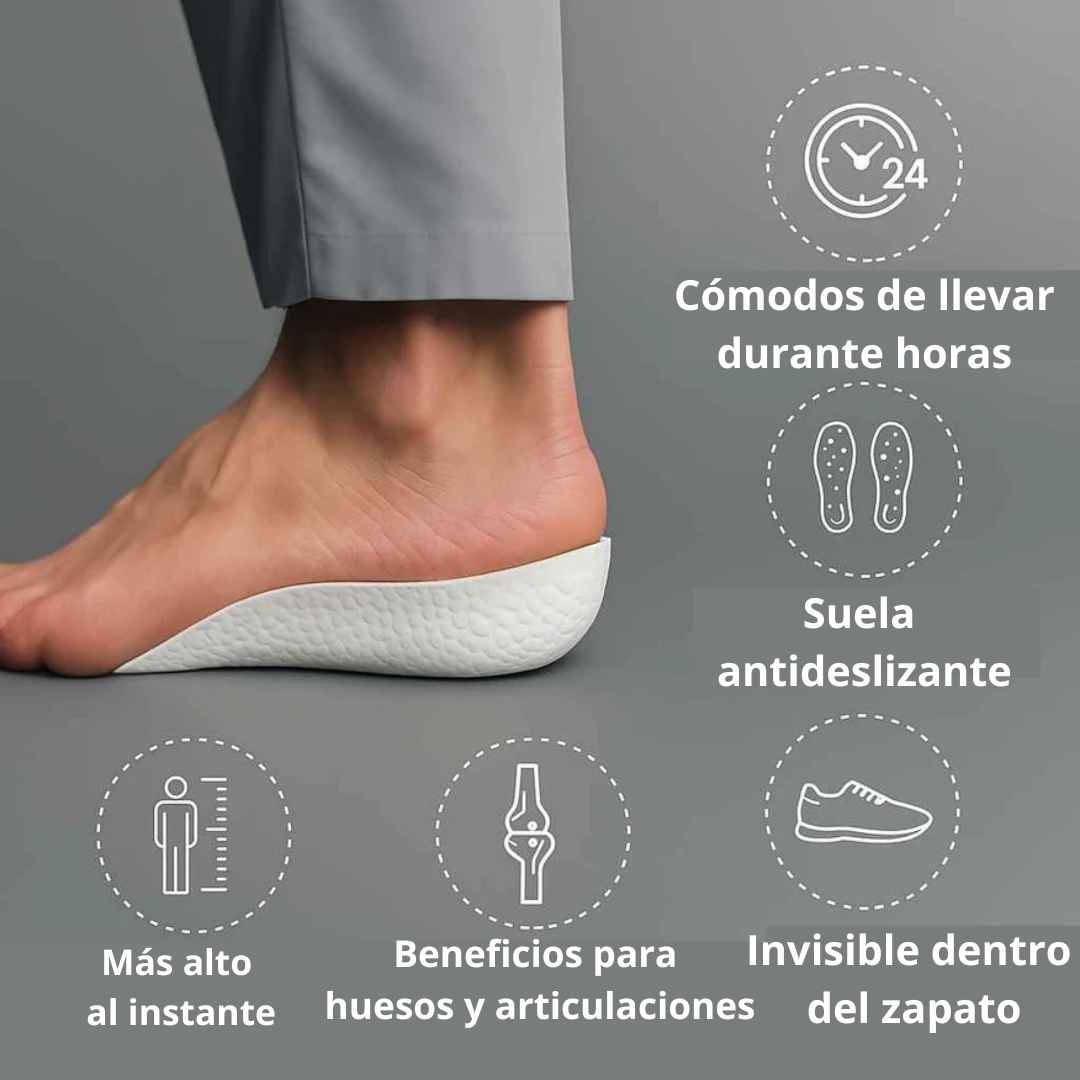 AlturaPlus™ - Plantillas Elevadoras - La altura que te faltaba, la confianza que esperabas