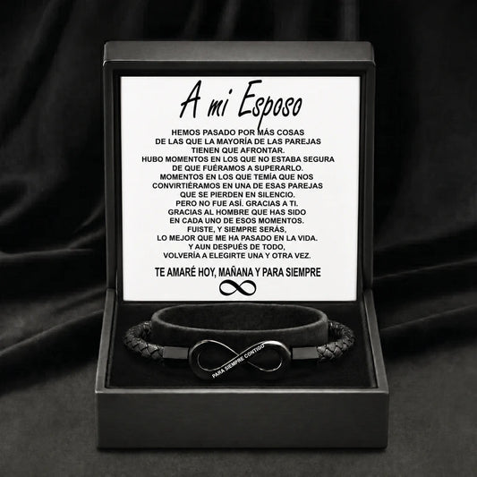 Pulsera Infinito para Él I "Amor que No Tiene Fin"