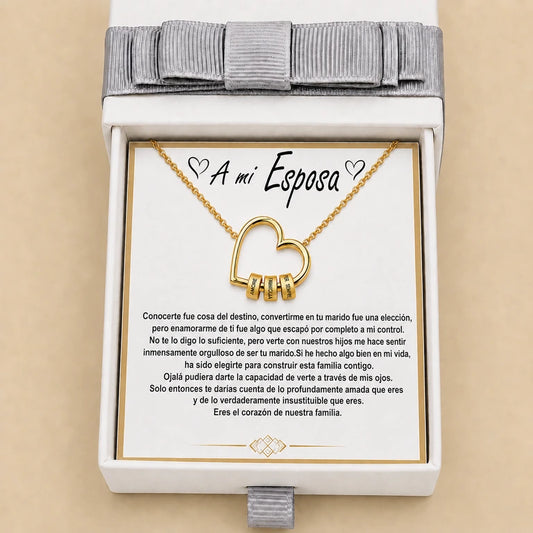 Collar Corazón Eterno – Amor, Familia, Para Siempre