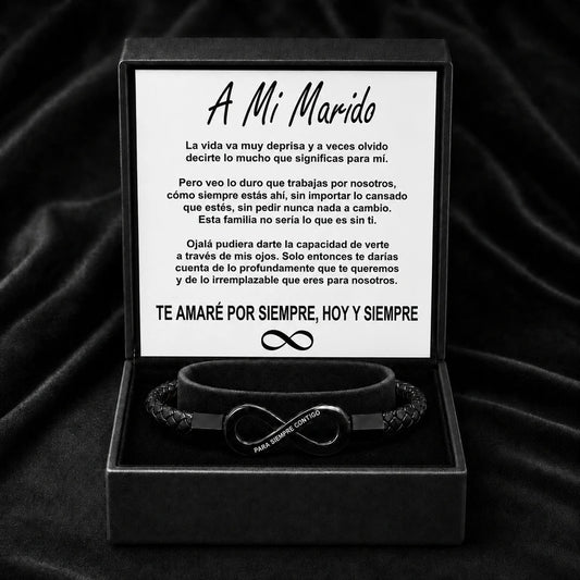 Pulsera Infinito para Él  II  "Amor que No Tiene Fin"