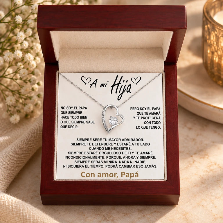 Collar “Siempre Mi Niña” — De Papá a Hija