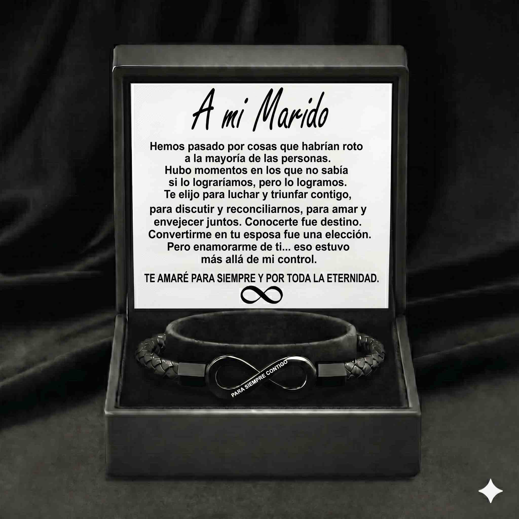 Pulsera Infinito para Él - "Amor que No Tiene Fin"