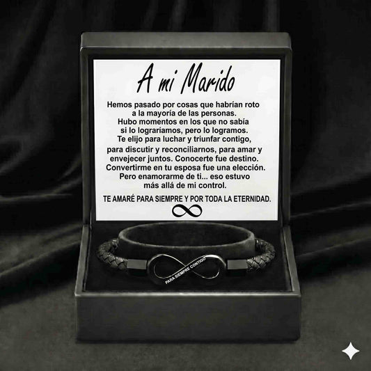 Pulsera Infinito para Él - "Amor que No Tiene Fin"