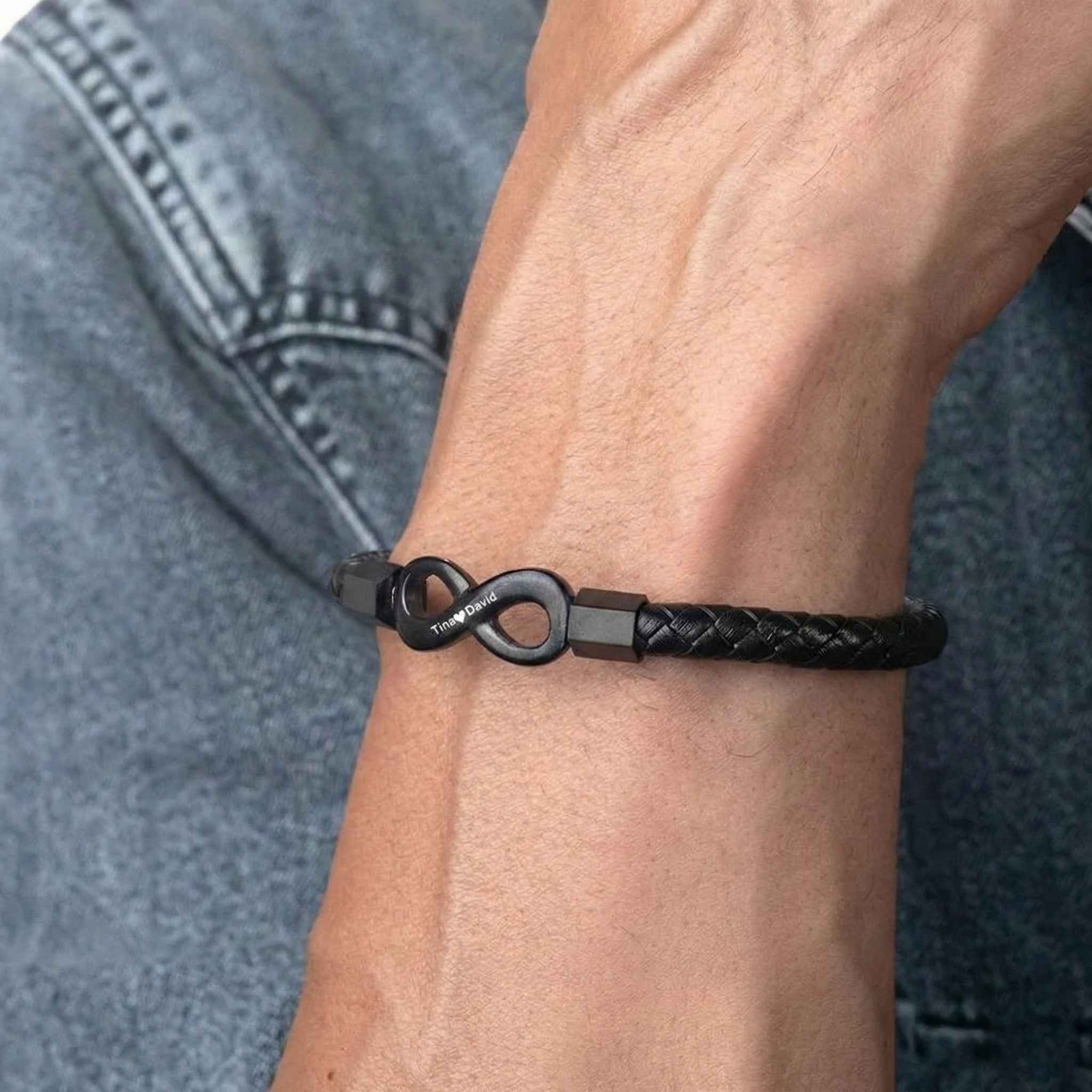 "A mi hombre" - Pulsera Infinito