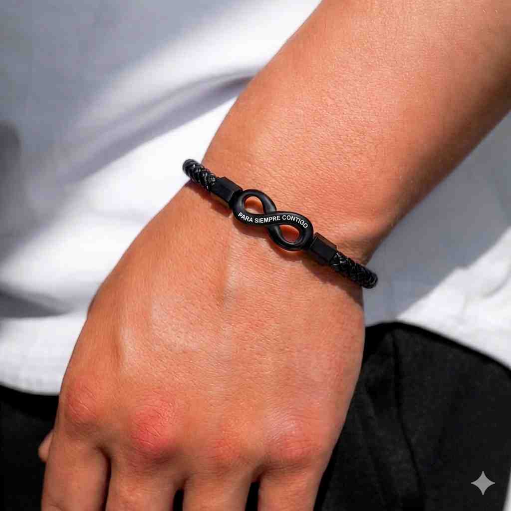 Pulsera Infinito para Él I "Amor que No Tiene Fin"
