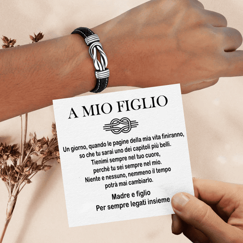 Amore Eterno | Bracciale in Pelle per un Legame Indissolubile