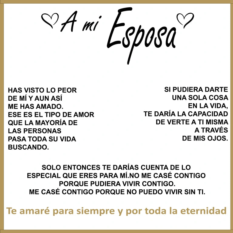 Collar para Esposa "Sigues Siendo Mi Todo" – Plata con Grabado