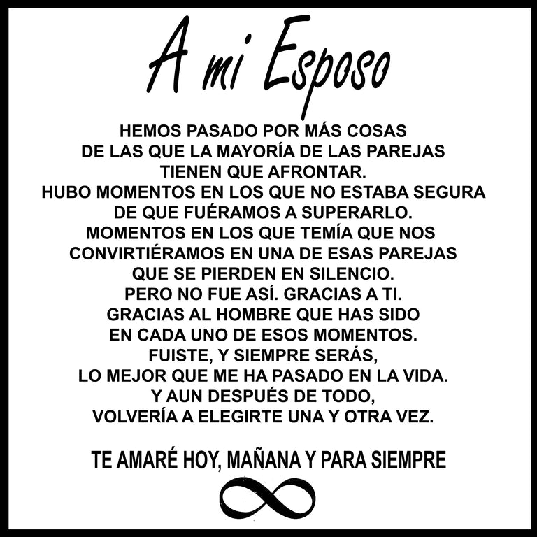 Pulsera Infinito para Él I "Amor que No Tiene Fin"