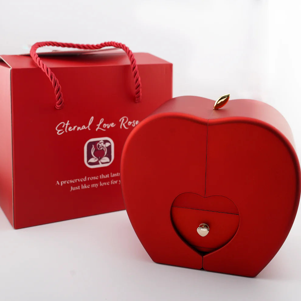 Regalo especial - Rosa eterna y collar 