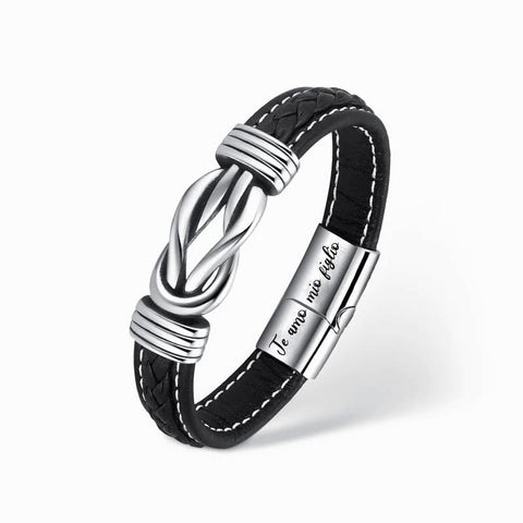 Amore Eterno | Bracciale in Pelle per un Legame Indissolubile