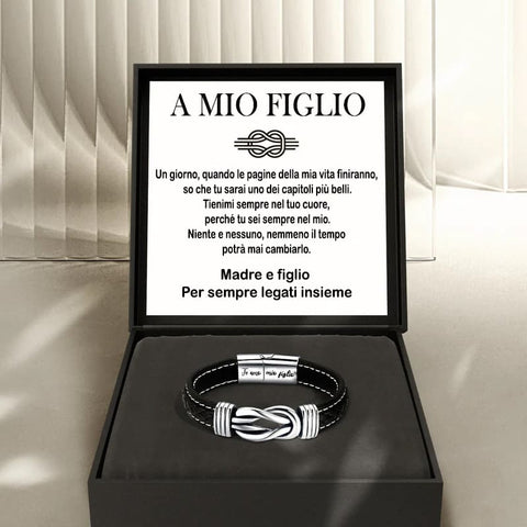 Amore Eterno | Bracciale in Pelle per un Legame Indissolubile