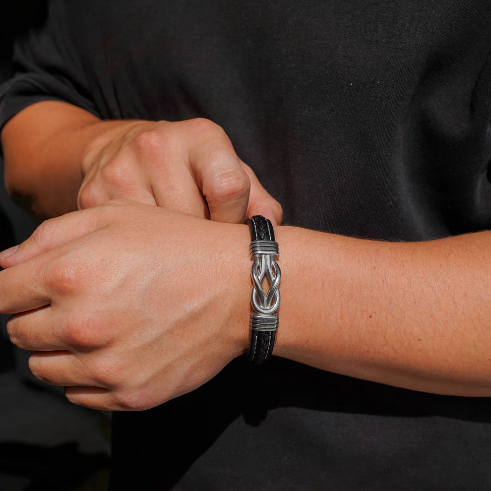 A MI HIJO | SIEMPRE UNIDOS | PULSERA DE CUERO