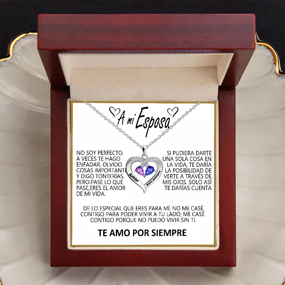 Siempre Tuyo – Collar de Corazón